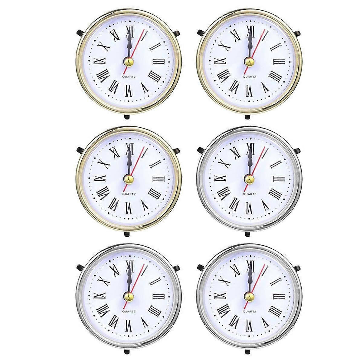 6 PCS Clock Parts for Clock Resin Mold, Roman Numerals Clock Piece for Epoxy Resin Clock Casting-Mold