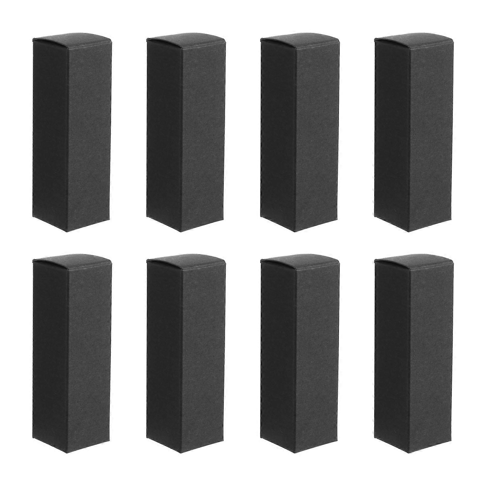50 Pcs Black Lip Gloss Boxes for Storage Made of Paper Perfect for Travel and Decoration