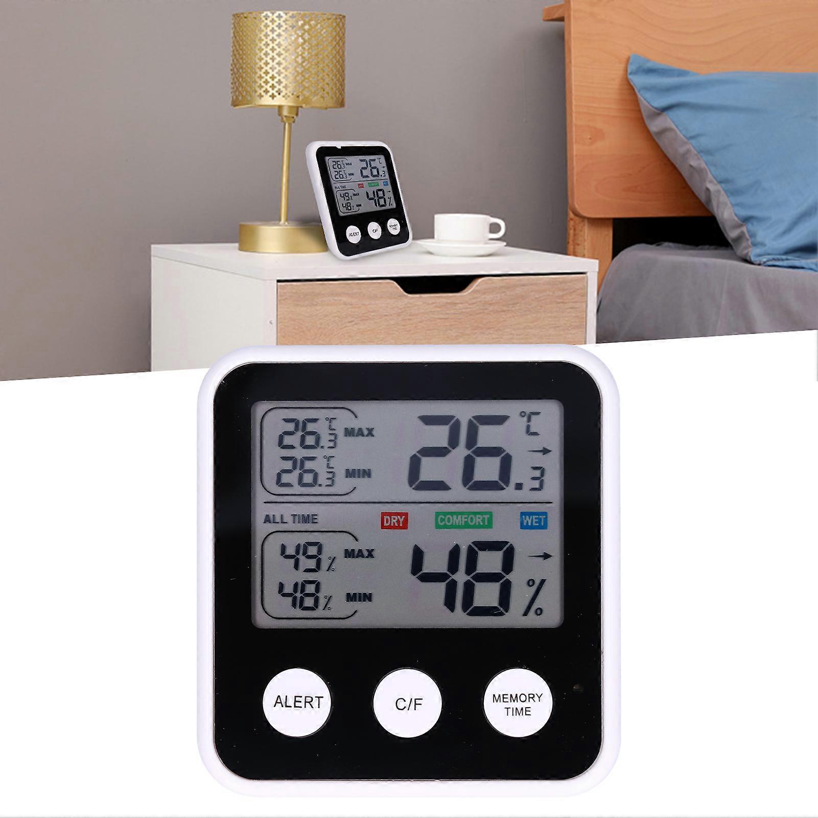 Temperature Humidity Meter LCD Display Indoor Tester 9x8.5x2cm