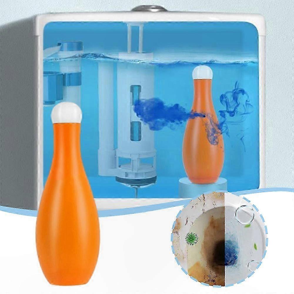 Blue Bubble Toilet Cleaner for Bowling, Long-Lasting Bathroom Solution with Deodorizing and Descaling Features, 2024 New In-Tank Formula