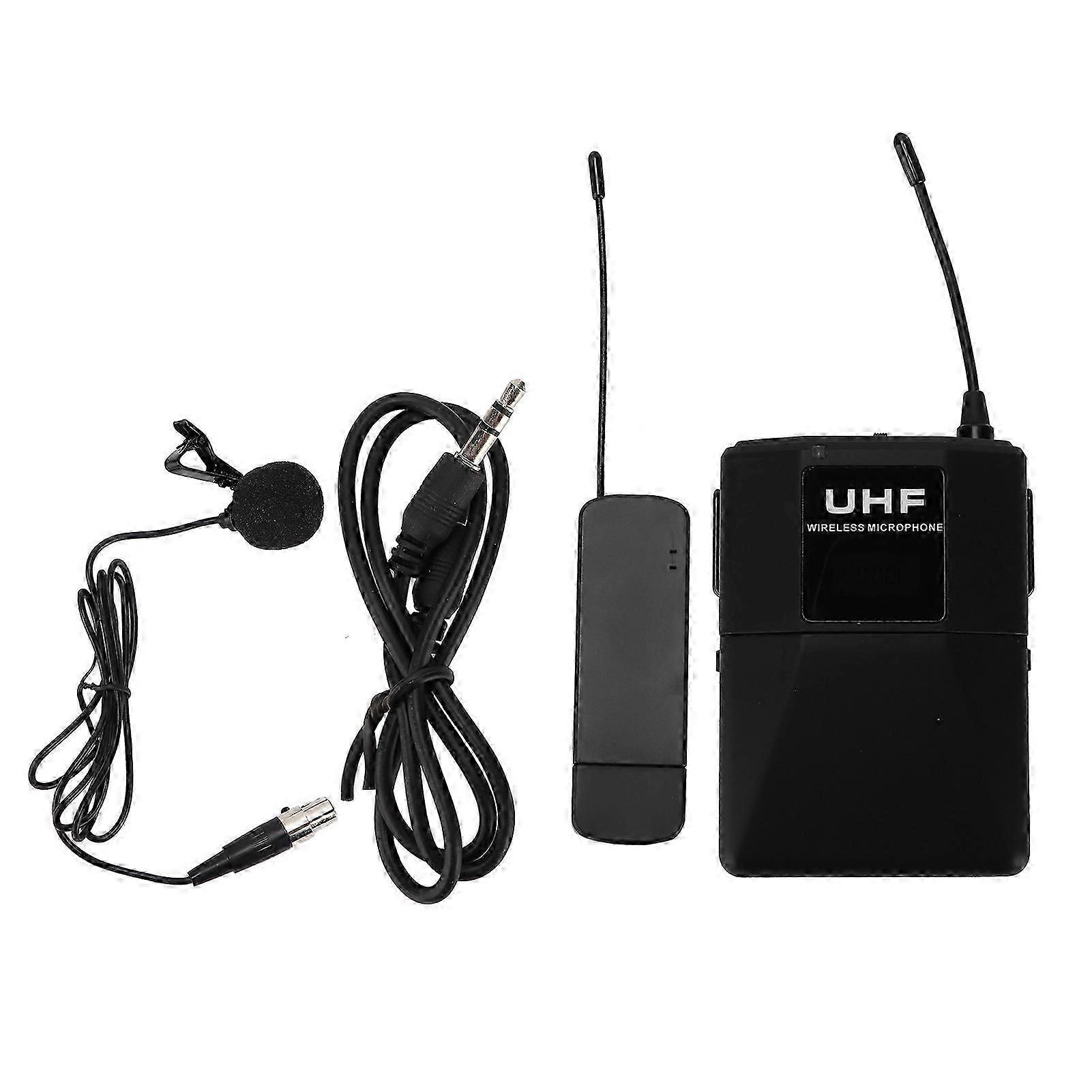 USB101T 10 Channels Wireless Lavalier Lapel Microphone System with Bodypack Transmitter