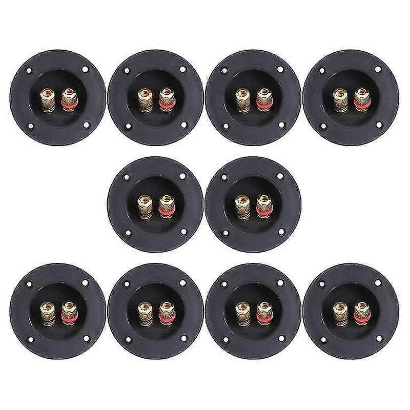 7.5X4.5cm Black Speaker Components & Kits 10pcs 2-way Loudspeaker Box Screw Cup Connector Accessorie