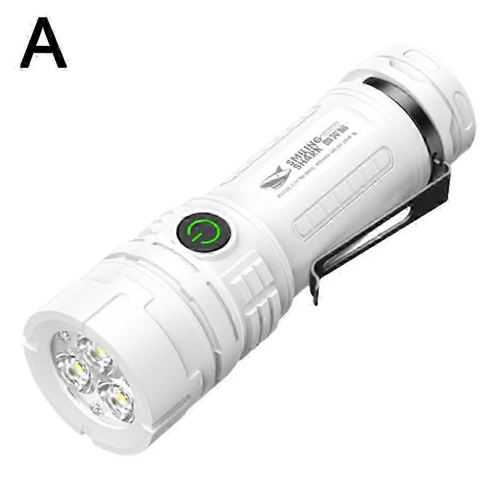 Powerful LED Searchlight Flashlight USB Rechargeable Torch Spotlight Outdoor 2025
