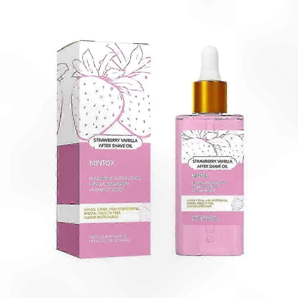Hydrating After Shave Oil for Women, Soothing Formula with Vanilla and Strawberry, Reduces Ingrown Hairs, Promotes Soft and Smooth Skin