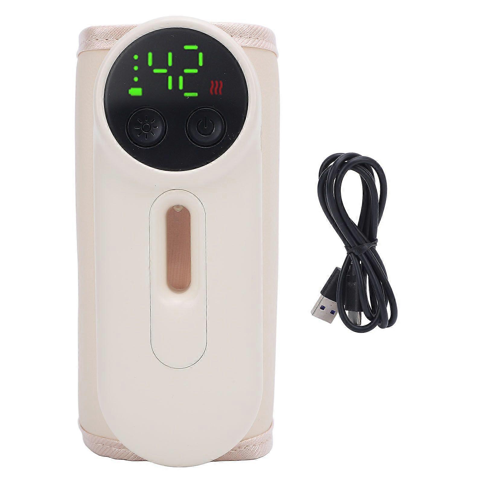 Milk Bottle Warmer with Night Light Fast Long Lasting Heating 8000mah Rechargeable Temperature Display Accurate Temperature Control for 70mm Bottle