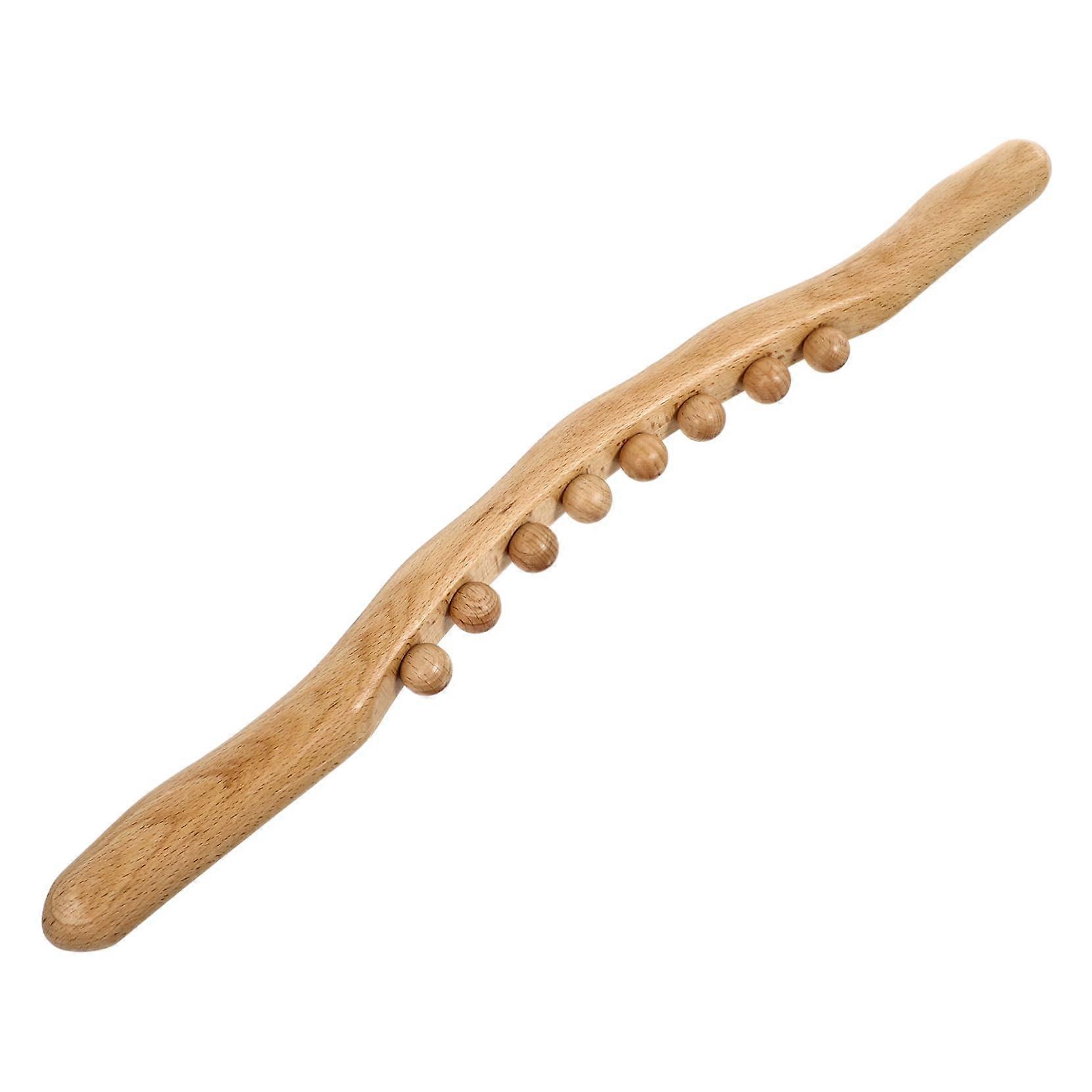 Beech Wood Acupuncture Point Stick Lightweight Gua Sha Tool For Body Massage Portable For Home And Salon