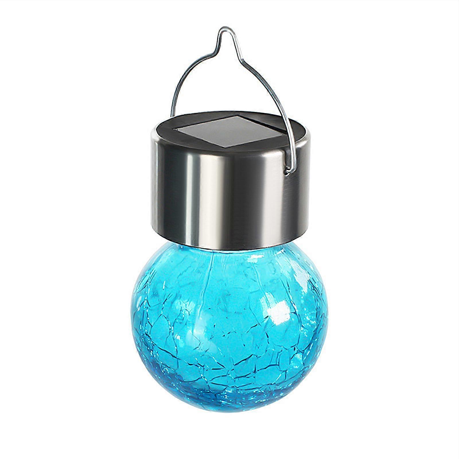 Outdoor Solar Crackle Lights Colorful Hanging Globe Lights, Waterproof Landscape With Intelligent Light Control
