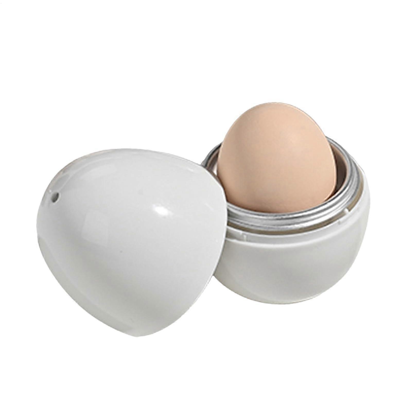 Microwave Egg Machine Egg Cooker for Microwave, 1Egg Capacity, Hard and Soft Boiled, Steamer with Lid