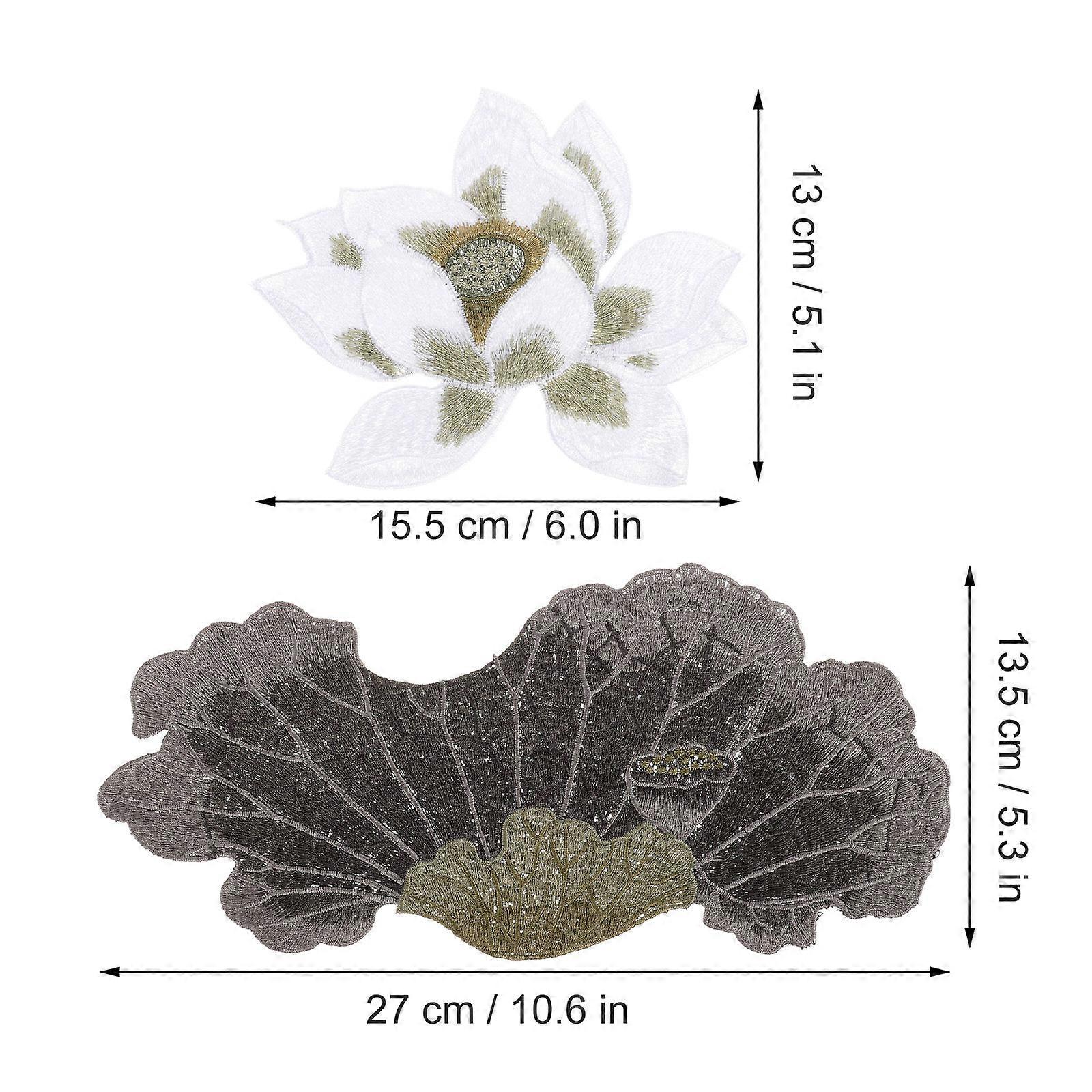 Flower Iron on Patches Floral Appliques for Decoration with 10Pcs Pack