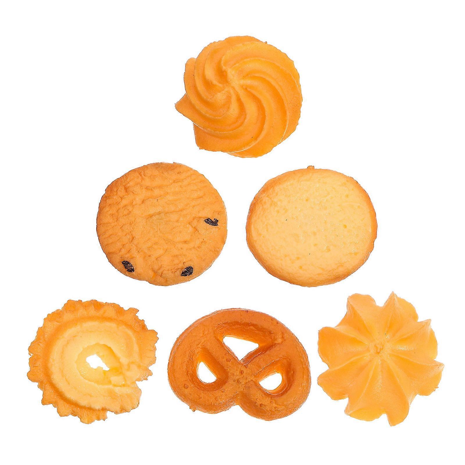 Refrigerator Magnets Cookie Design Fridge Magnets for Decorative Use 6Pcs