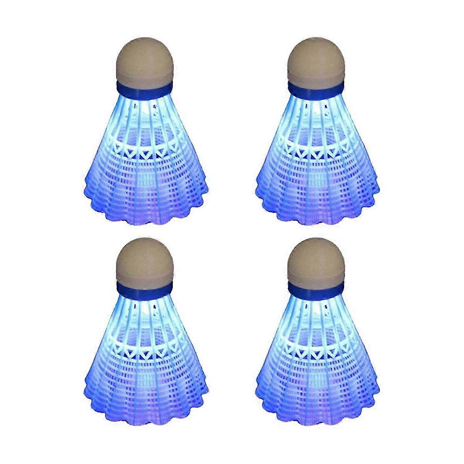 Light-Up Shuttlecocks Badminton Set Blue