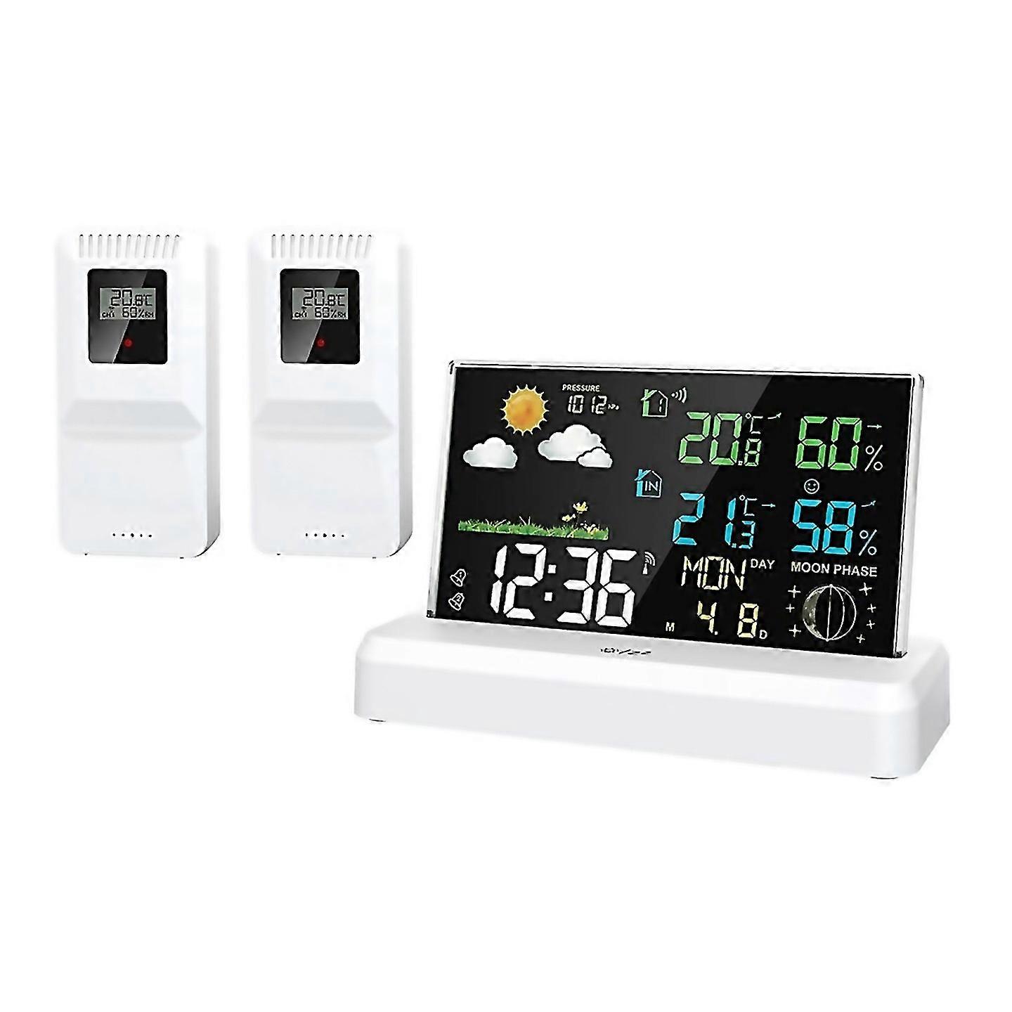 For Onetotwo Weather Station Forecast Meteorological Clock Eu Plug
