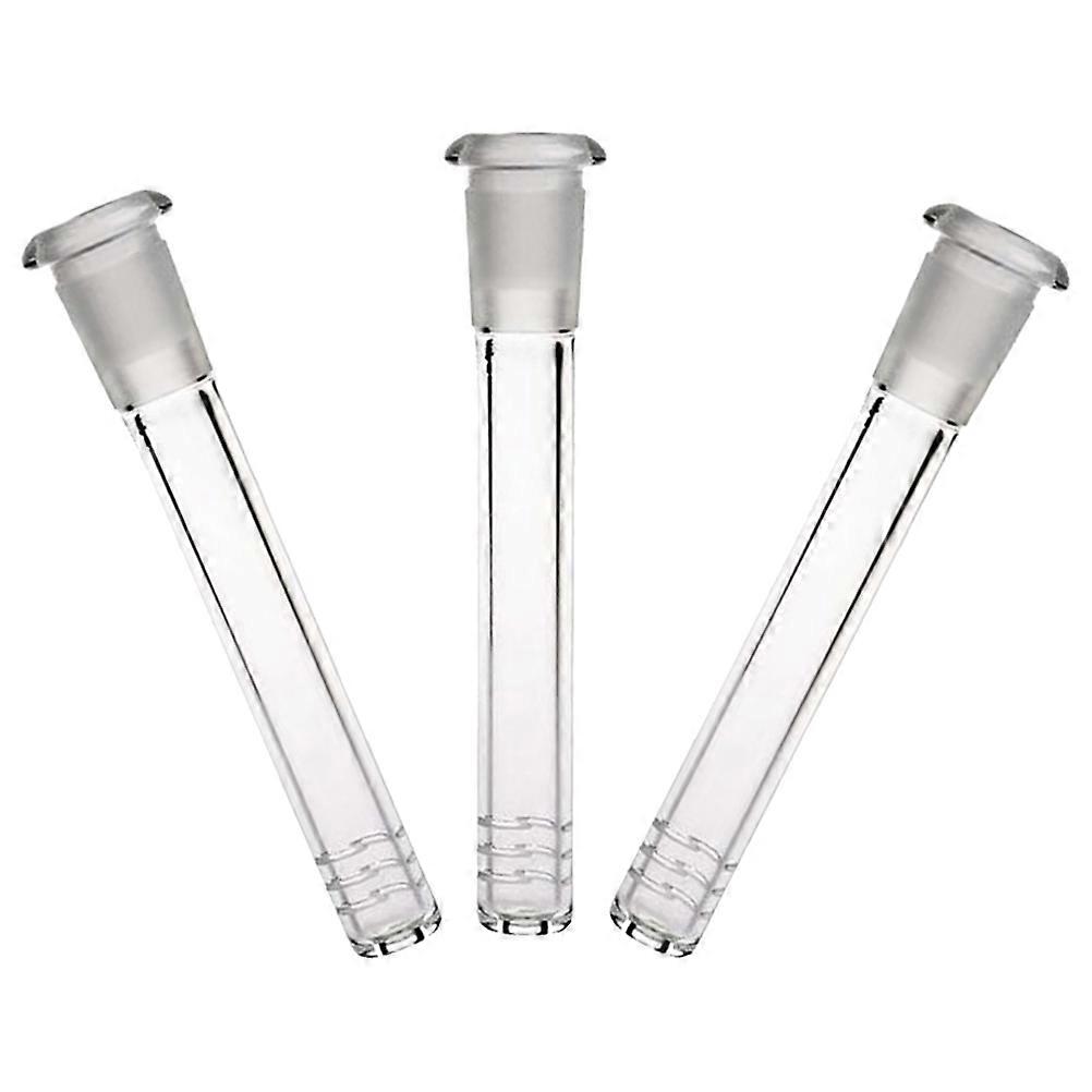 Glass Stem Pipes for Smoking 3Pcs Transparent Set