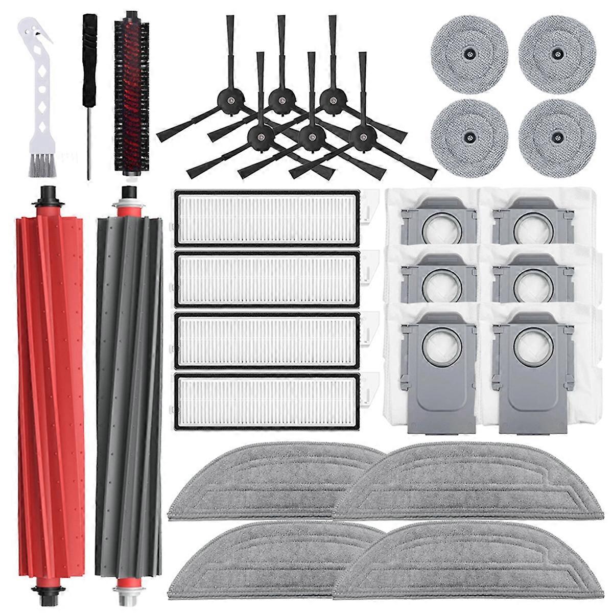 For S8 MaxV Ultra/G20S Robot Vacuum Parts Main Side Brushes HEPA Filter Mop Cloth Dust Bags Accessor