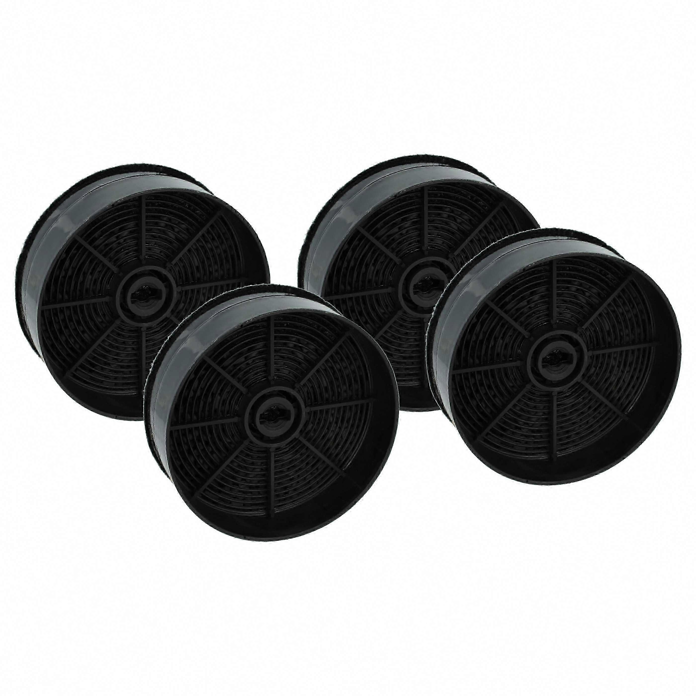 4x Activated Carbon Filters for Electrolux 33005513, 902979880, ECFB03 Range Hood - 12.4 cm