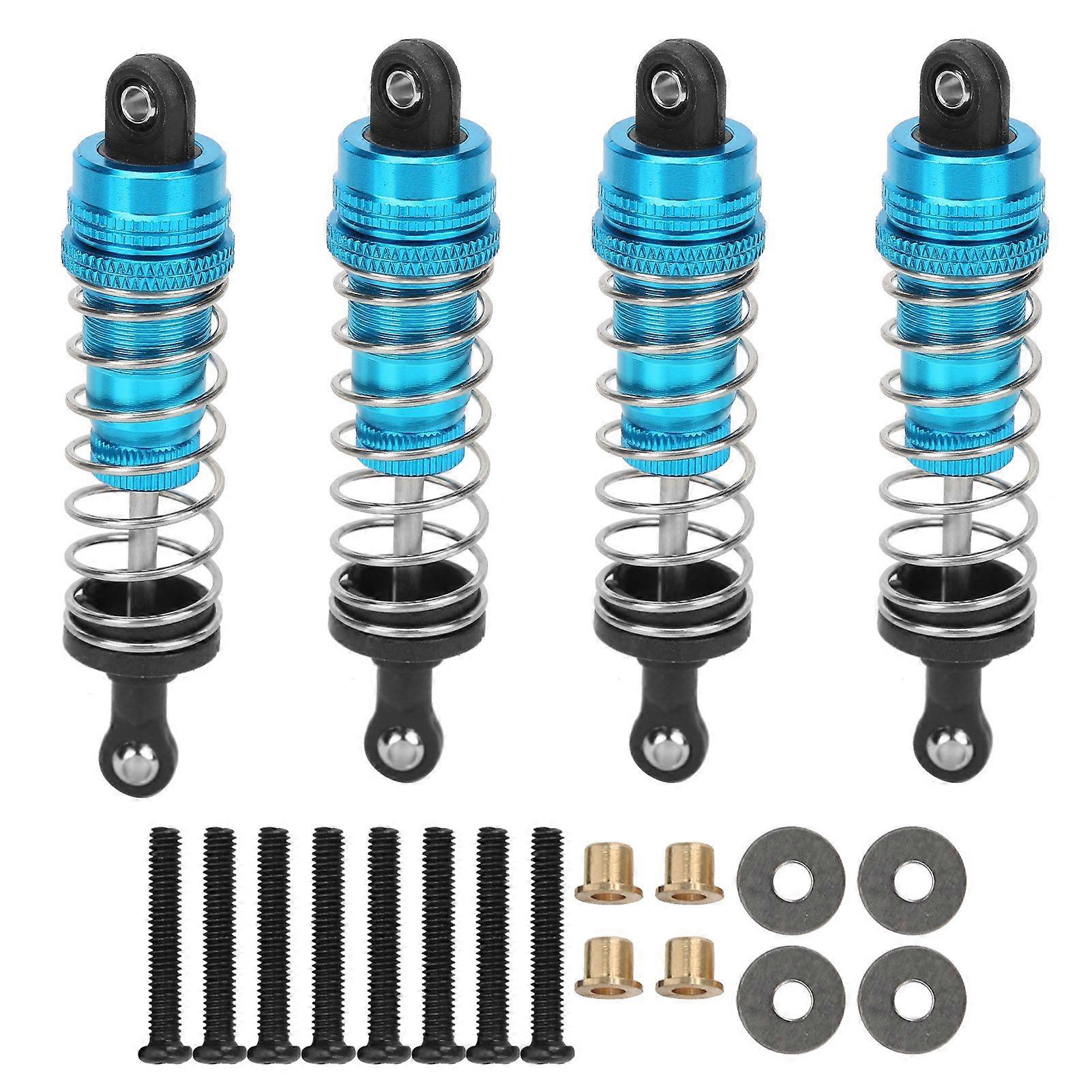 4Pcs RC Metal Shock Absorber Damper Set for MN86 MN86S MN86K MN86KS 1/12 RC CrawlersBlue