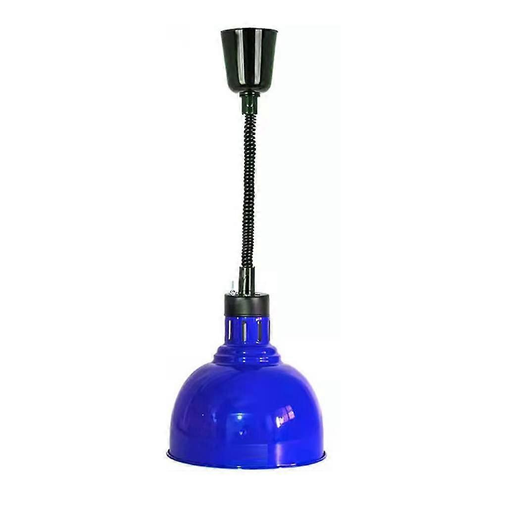 Food Heat Lamp Retractable Hanging Heat Lamp for Restaurants, Durable High Performance, Safety Design, Blue Color