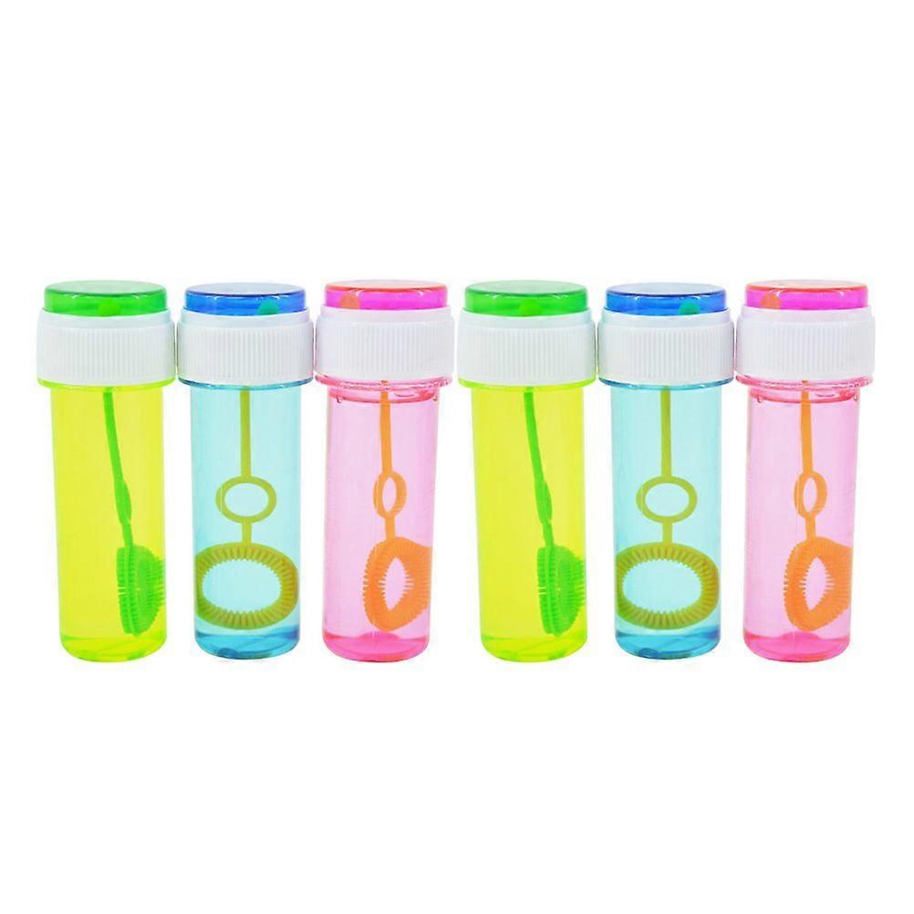 7pcs Bubble Toy Bubble Stick Bubble Wands with Bubble Water Simple and Compact for Daily Use (Random Color)