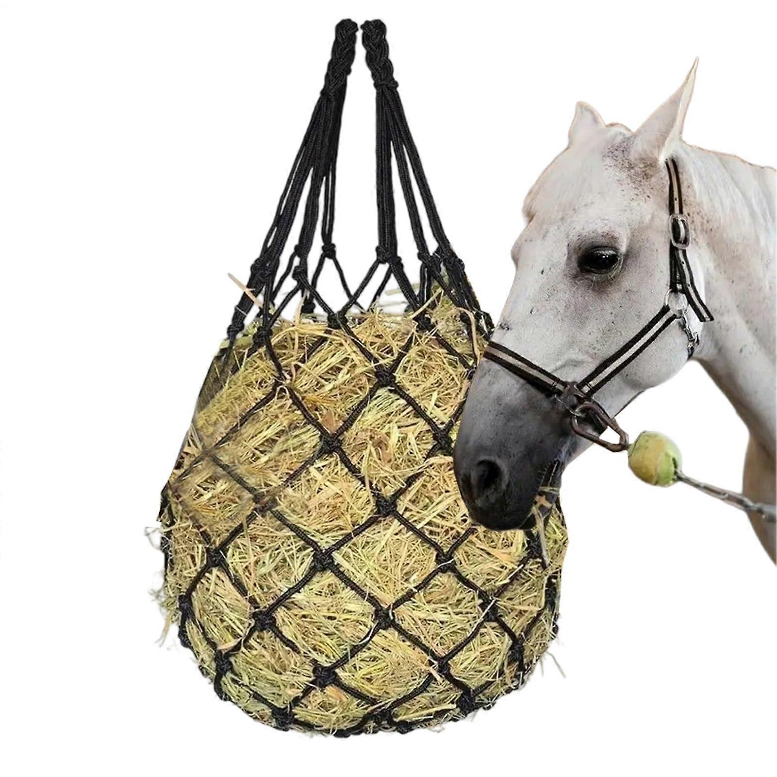Hay Net Goat Hay Bag Food Bag Fixed Ring Basket For Goats And Sheep Pasture Hutch