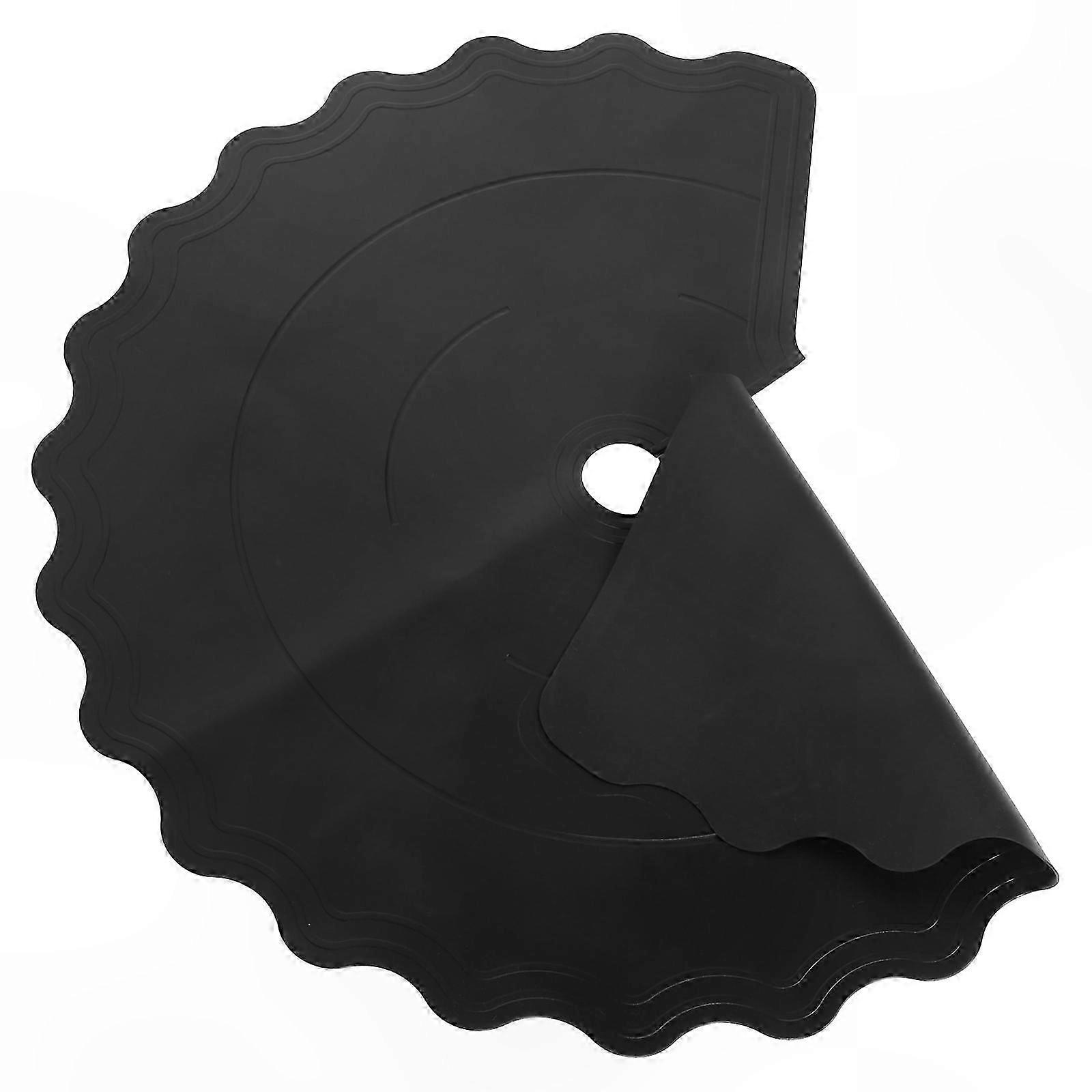 Non-Slip Silicone Round Shelf Liners for Kitchen Cabinets, Drawers, and Refrigerators, 1 Set Circle Mat Organizer for Lazy Susan Storage Solutions