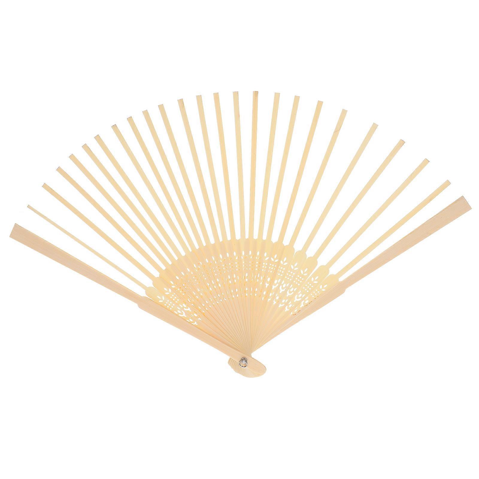 Light Yellow Fan Making Frame DIY Folding Fan Frame for 2Pcs Use
