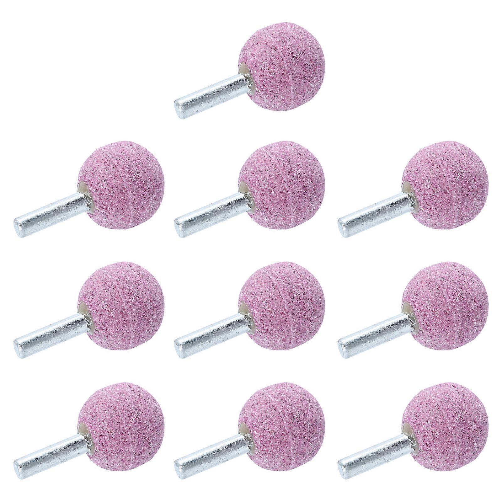 Grinding Heads 20 Pcs Spherical Corundum Wheel Designed For Rust Removal And Edge Removal 1.85x0.98x0.98inch