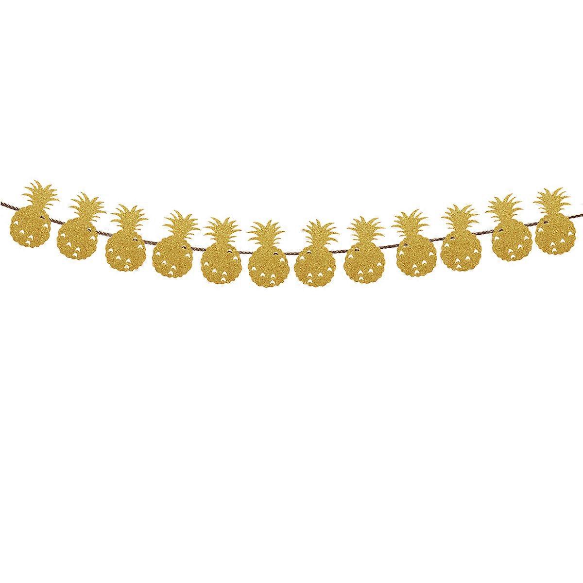 Wedding Parties Decorations Pineapple Banner Pennant Golden