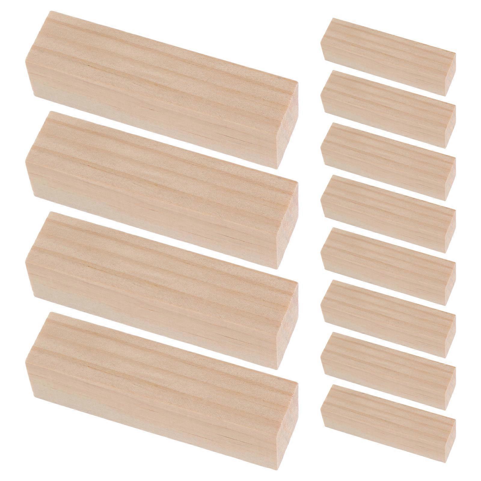 Craft Blocks Wood for Crafts with 40Pcs for Home Decor DIY Projects
