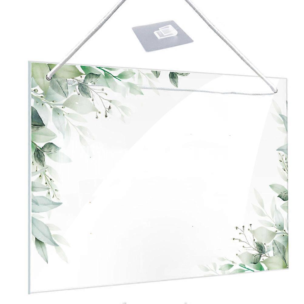 Multi Color Acrylic Write Board 2Pcs Dry Erase Message Board Rectangular Perfect for Shopping Lists