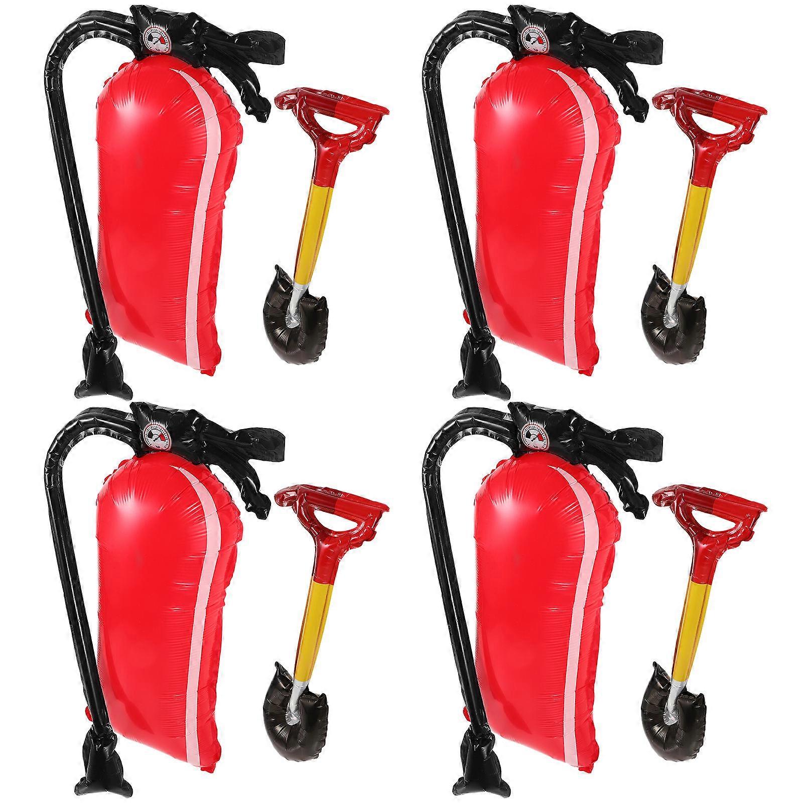 Firefighting Party Balloons Inflatable Fire Extinguisher Balloons for Decoration 5Sets