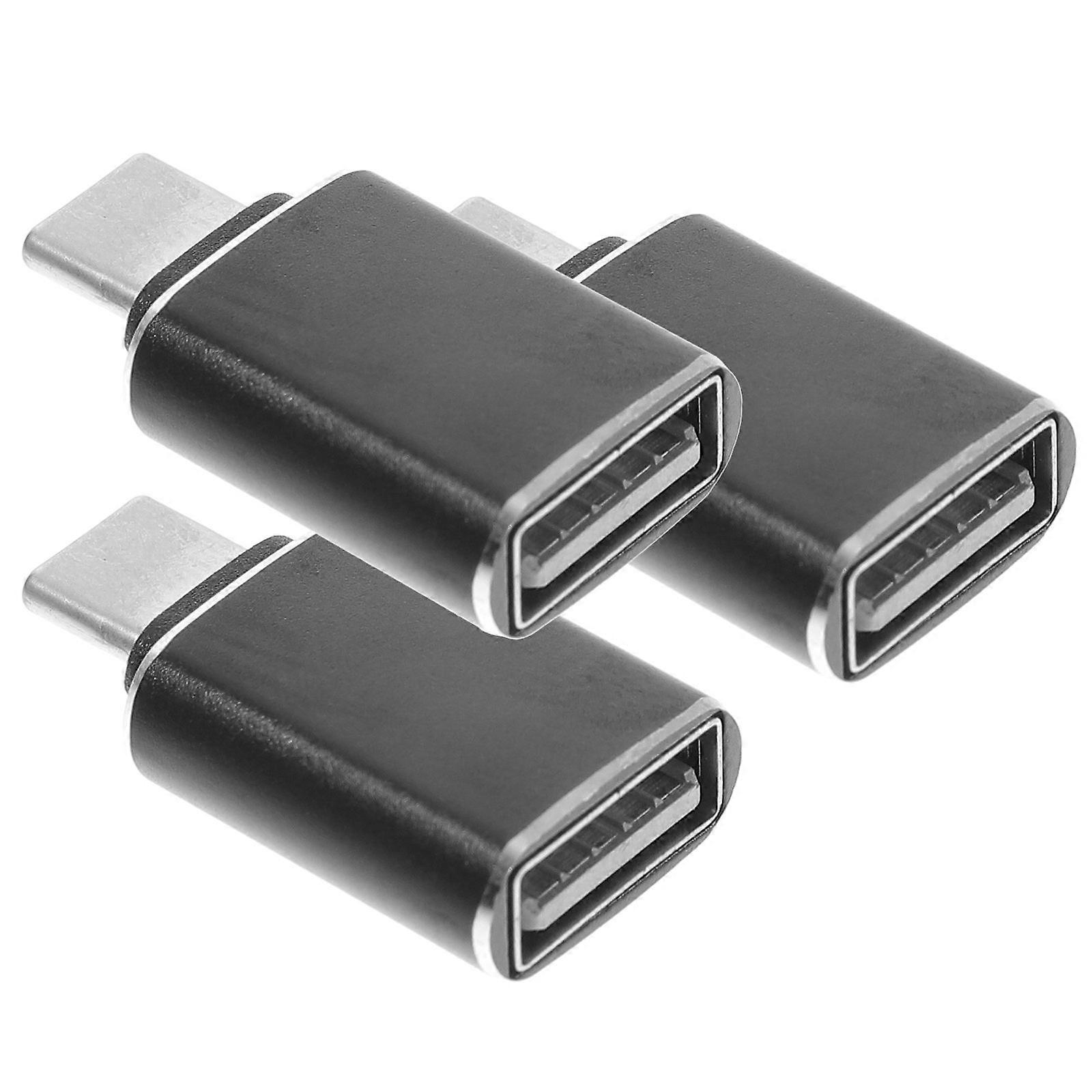 USB 3.0 To Type C Adaptor 15Pcs Rectangular Design For Travel With Data Transfer Function 3X2CM