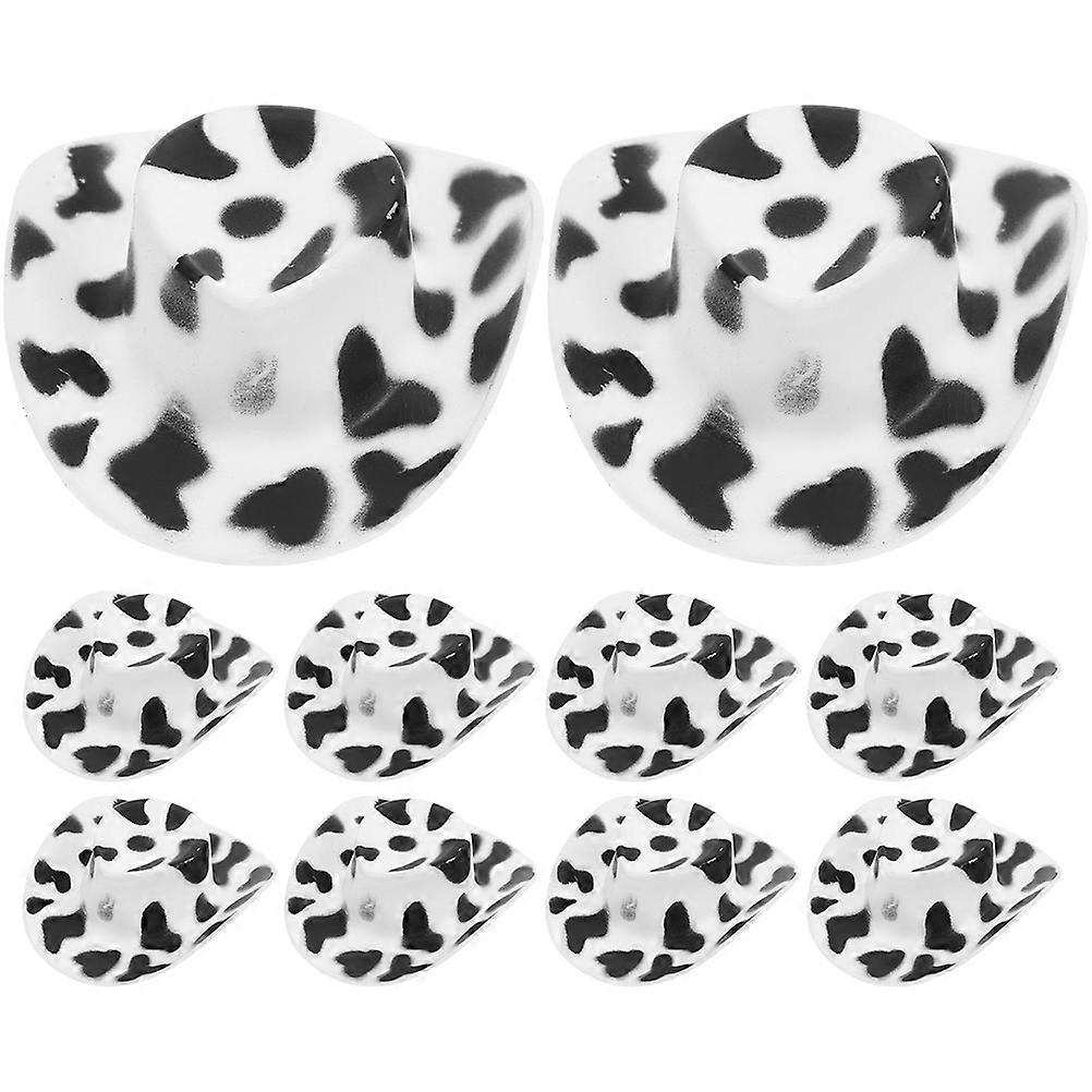 Mini Cowboy Hats Decorative Tiny Hats for Dolls 160Pcs Assorted