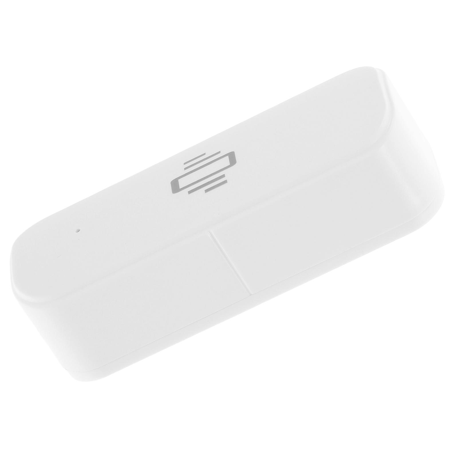 Smart Vibration Alarm Sensor for Home Security 2Pcs ABS Material White Color