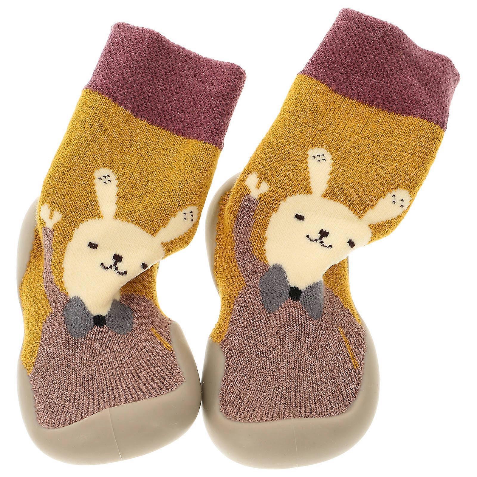 Children Learning Socks Floor Socks Shoes for 1Pair Anti-Skid Design