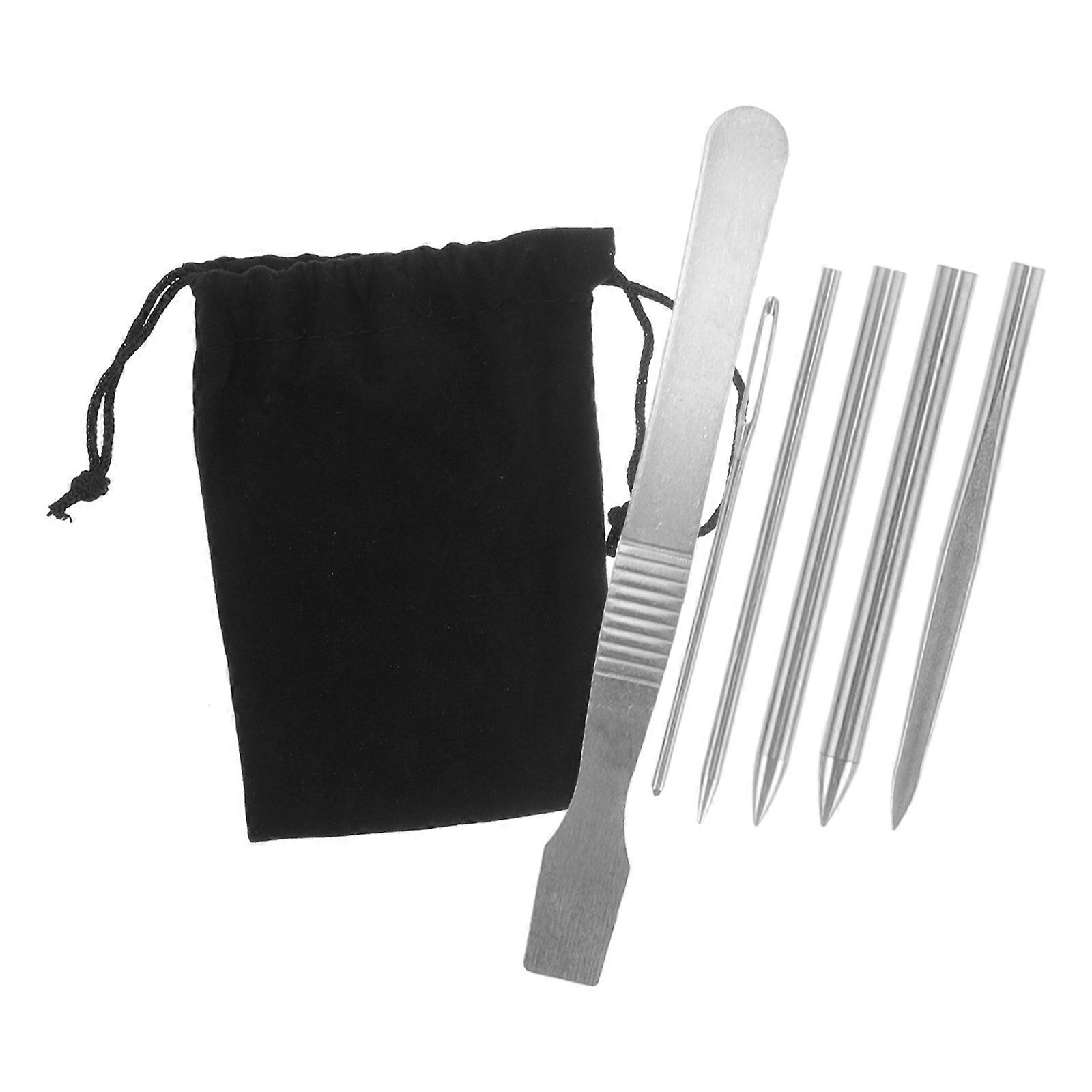 DIY Weaving Needles Kit With 1 Set Stainless Steel Needles 16x4x4cm Excellent For Craft Making And Paracord Use