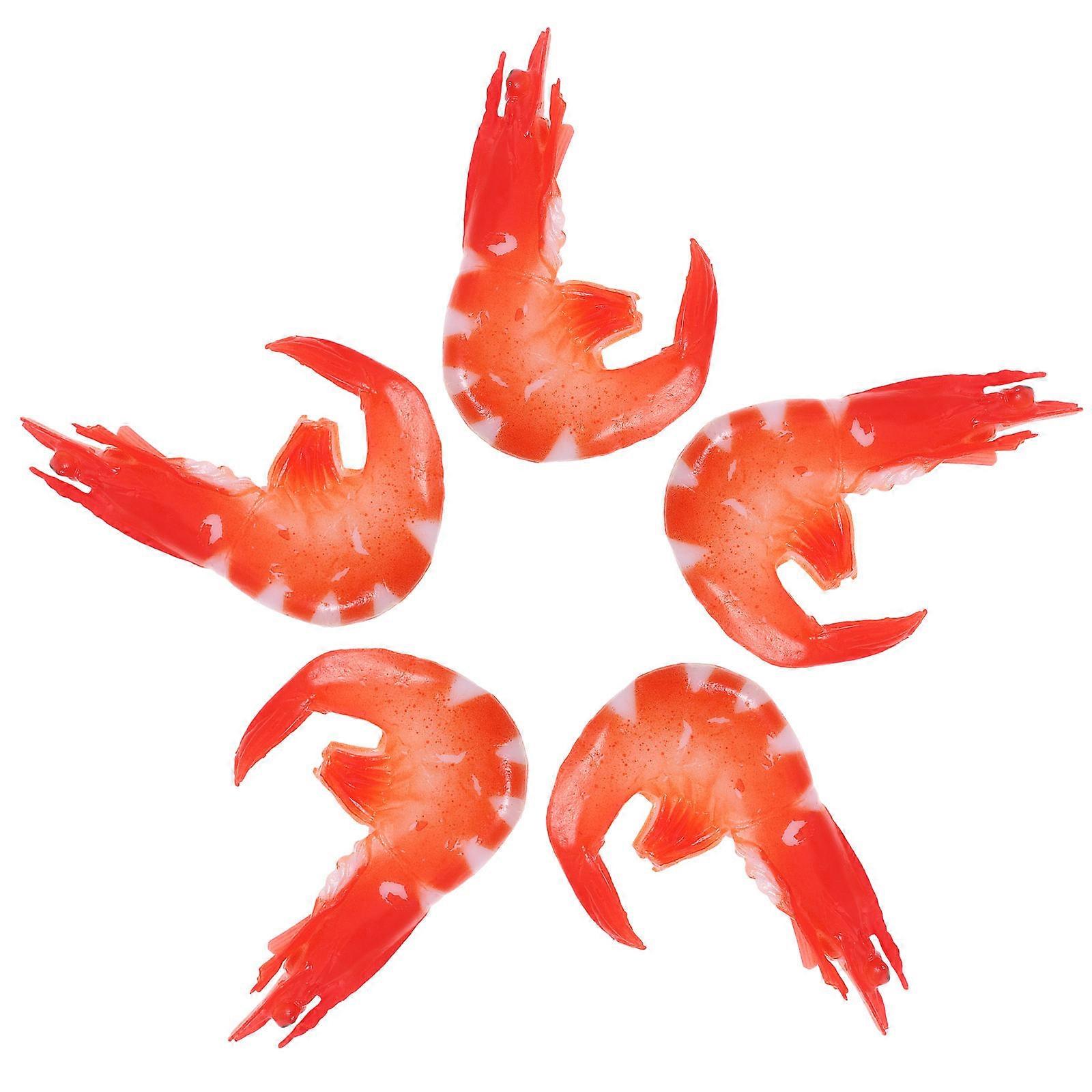 Shrimp Model Artificial Shrimp for Photography Prop Imitation 25Pcs