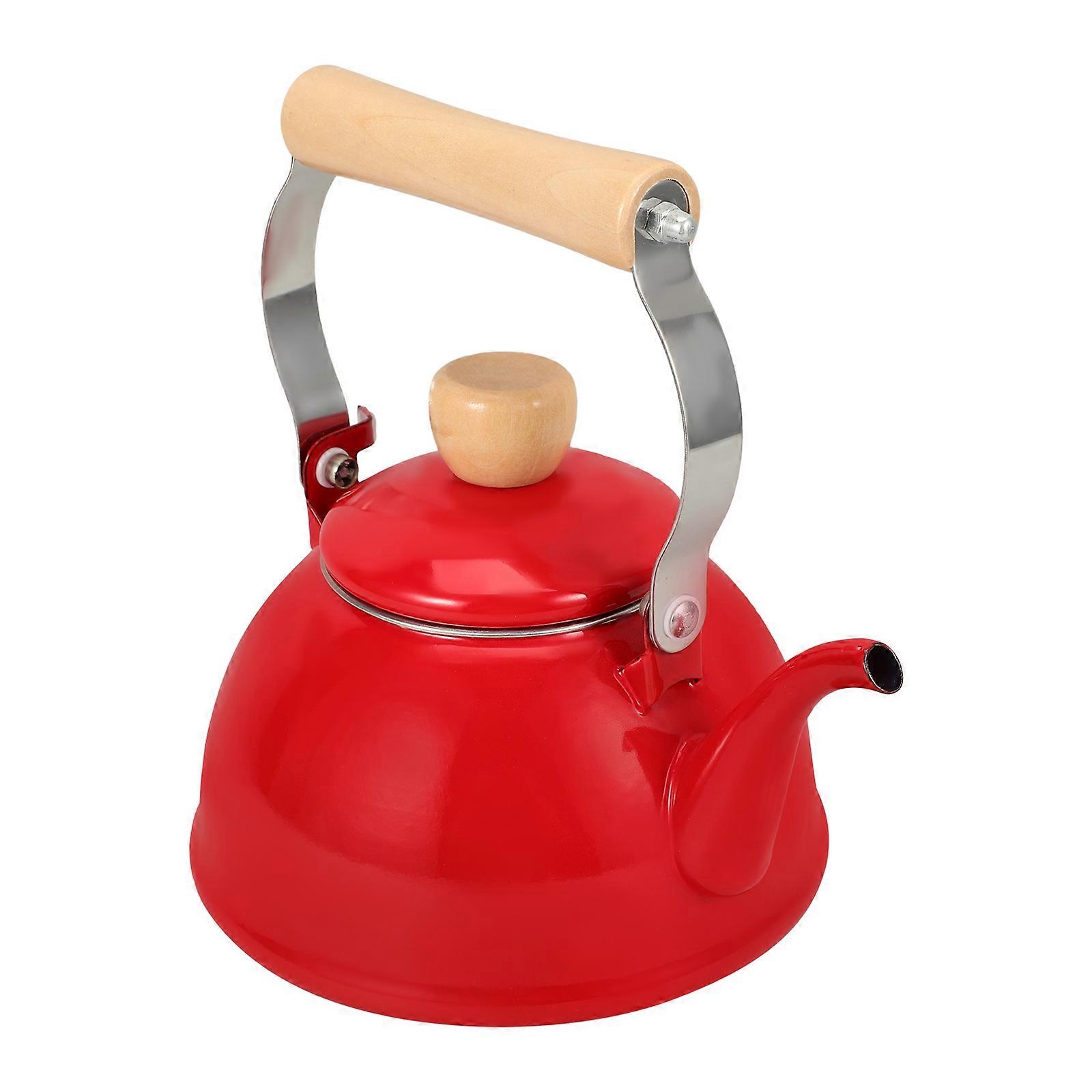 Enamel Tea Kettle for Boiling Water 2Pcs with Ergonomic Handle and Design
