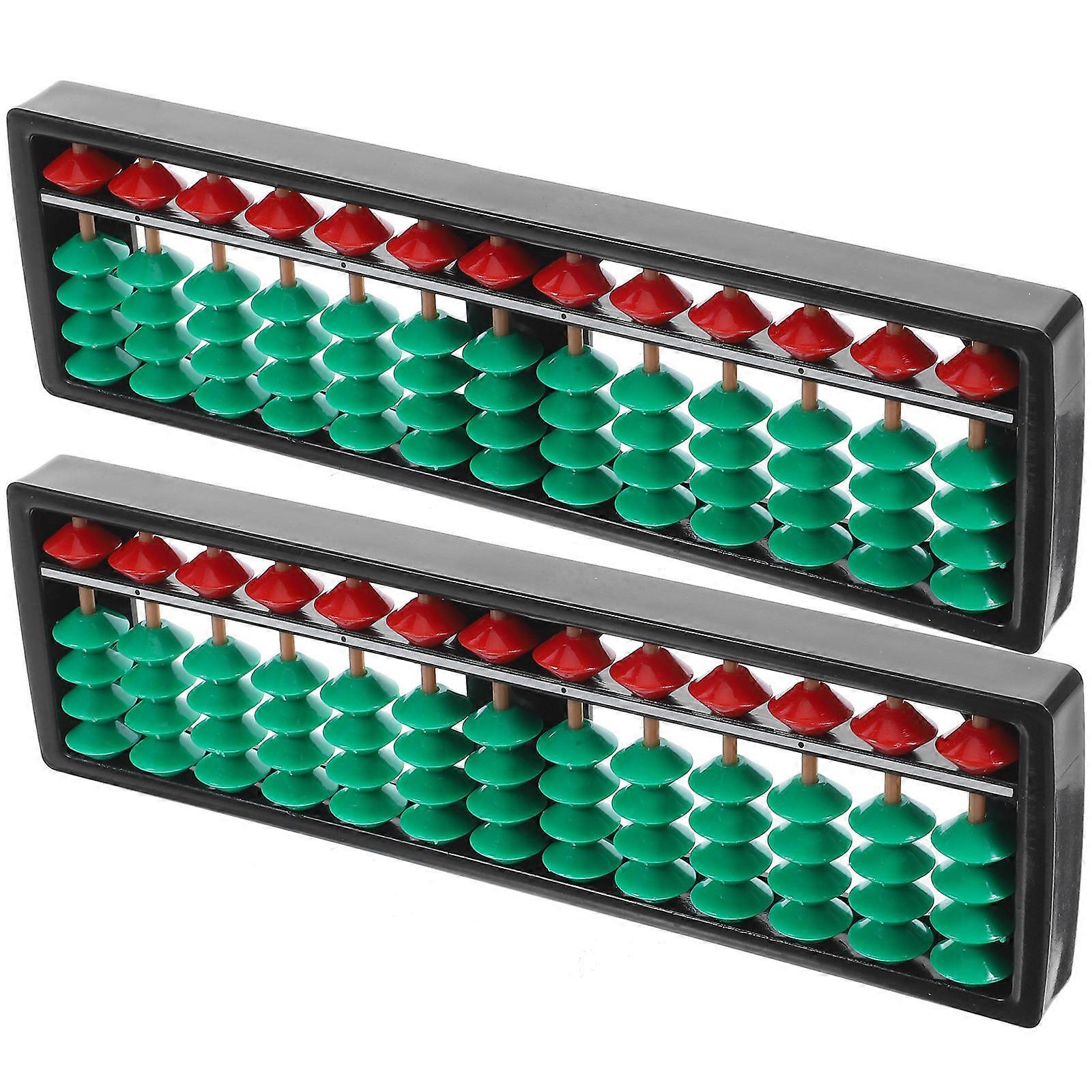 Educational Chinese Abacus Plastic Counting Device 6Pcs