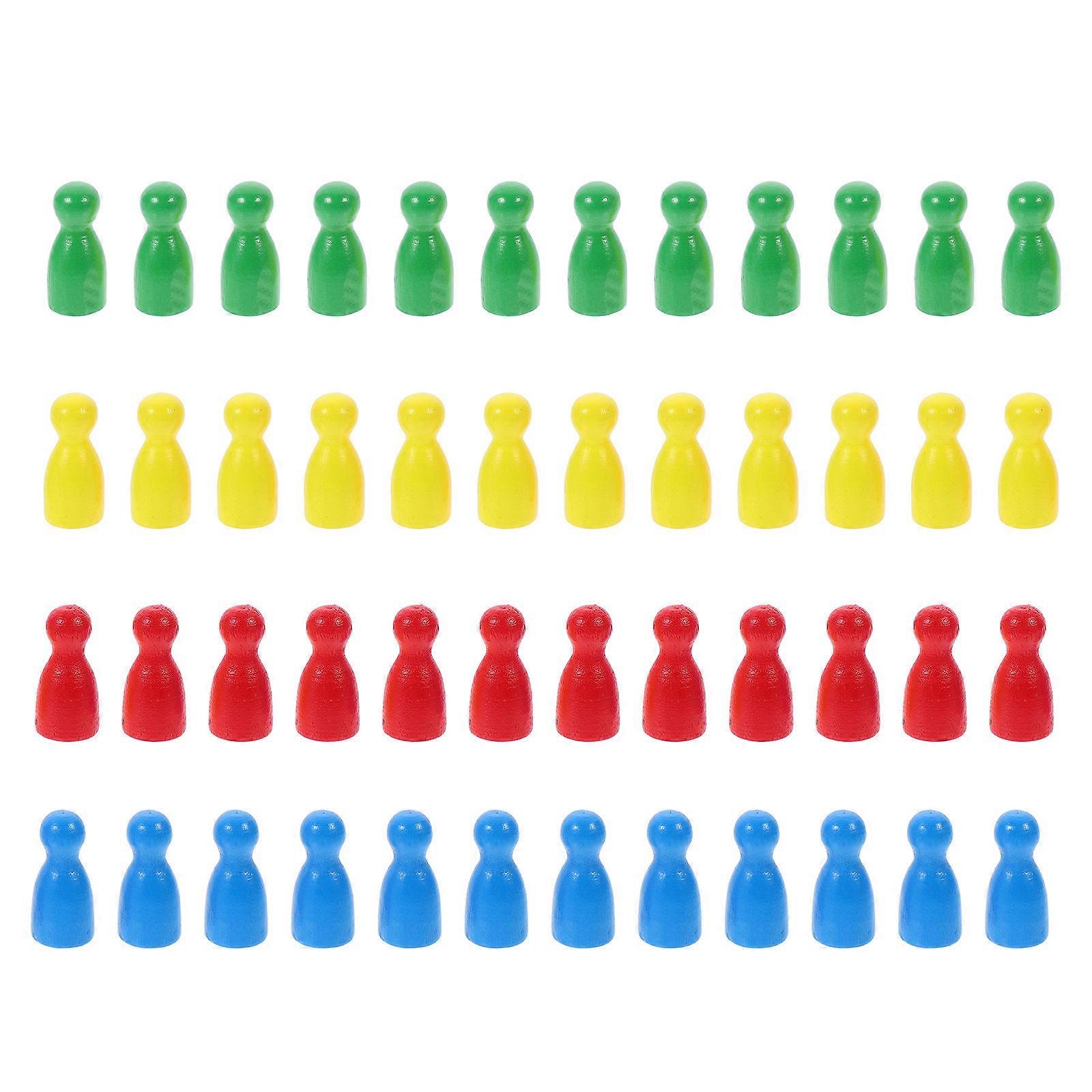 Wooden Human Shape Chess Pieces for Home Use Board Game 192Pcs Set