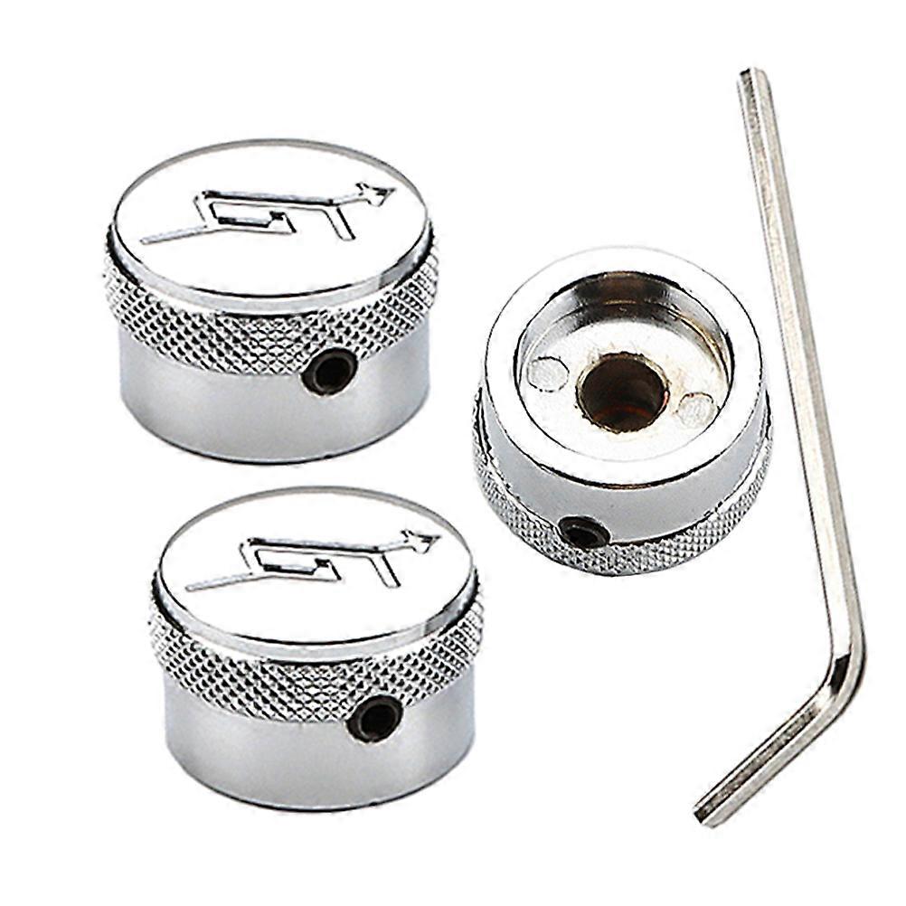 3 Sets Volume Control Knobs Alloy Guitar Parts Designed For Guitarists Music Practice Indoor Application Effective Function