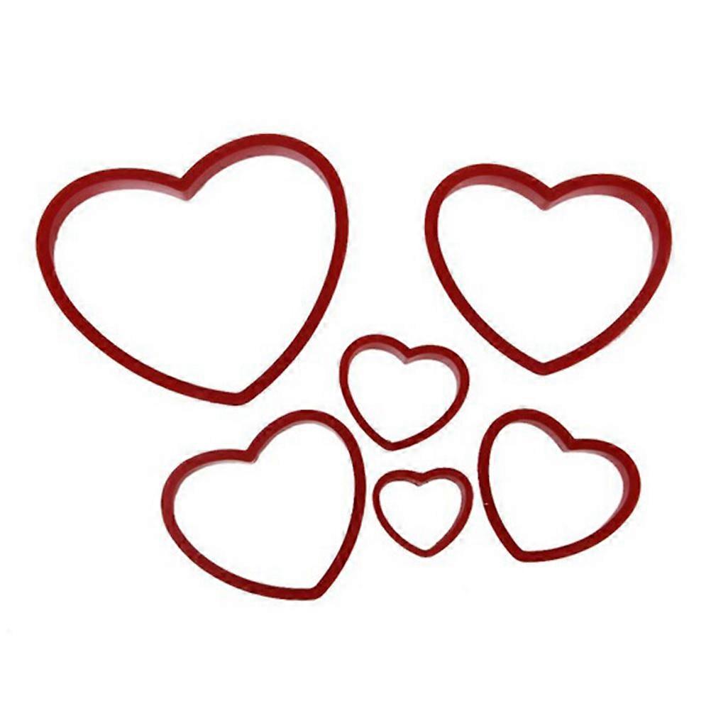 Heart Shape Cookie Cutters for 12Pcs Fondant Cake