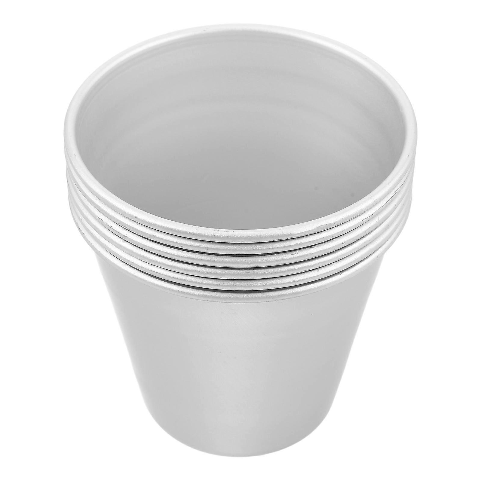 Aluminum Baking Cups for Baking 30Pcs Metal Pudding Molds Silver