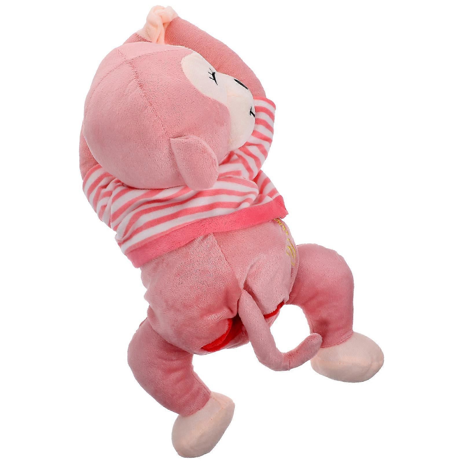 Monkey Tissue Holder For Cars Cartoon Tissue Box Holder Cute Napkin Box Plush Material Tissue Storage 1Pack