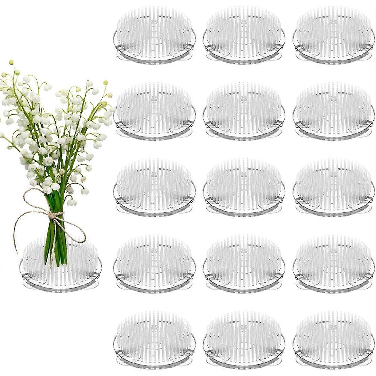 16 Pieces Plastic Flower Frogs