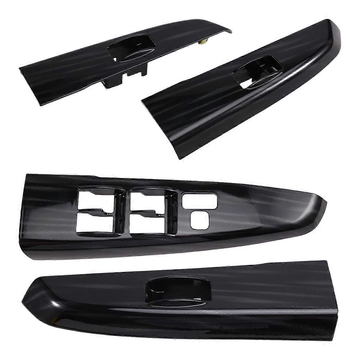 Front+Rear Door Armrest Trim Panel Window Switch Bezel for A