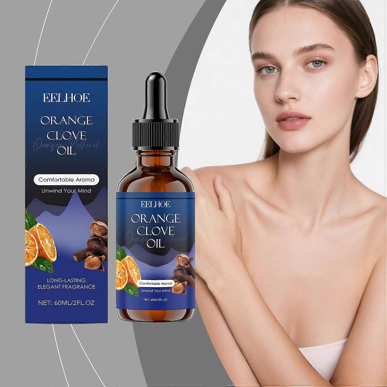 1-6PCS EELHOE Essential Oil Orange Clove Aromatherapy 60ml Moisturizing Nourishing Long-Lasting Frag
