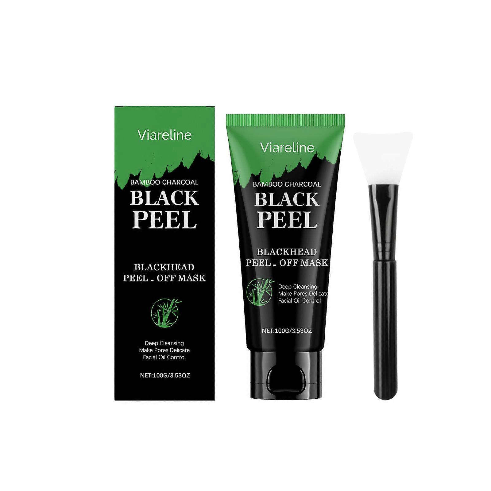 Viareline The Bamboo Charcoal Cleansing Mask Gently Cleanses The Facial Skin, Making It Delicate, Smooth, Refreshing And Non-Greasy