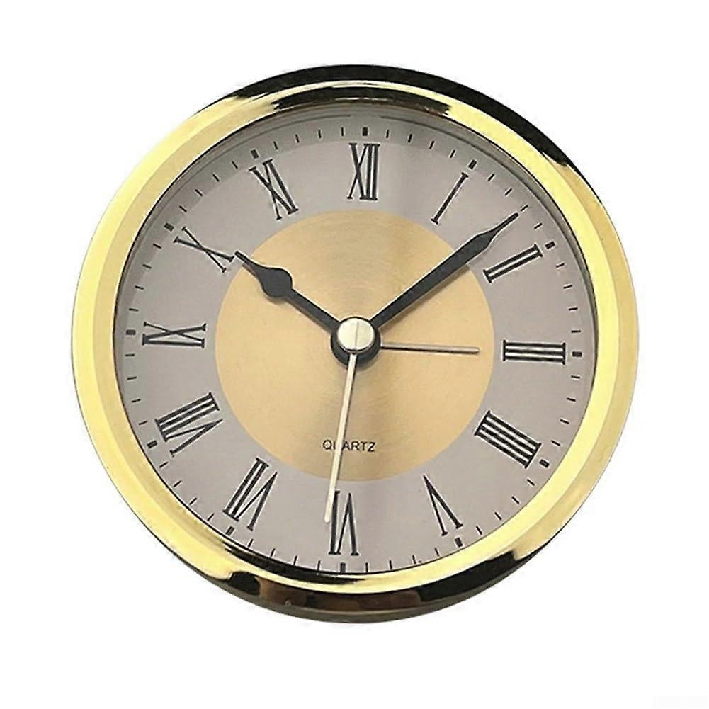 89mm Quartz Clock Insert Arabic Numerals For DIY Clock  And Replacement Fits Clock Bases With Rubber Ring Gold