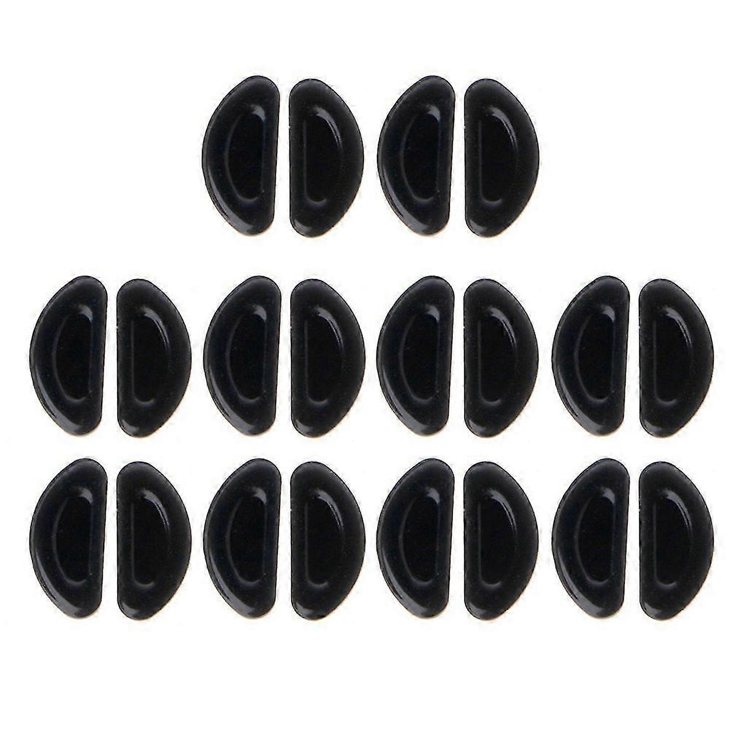 10 Pairs Self Adhesive Thin Soft Silicone Nosepads Glasses Support Nose Pads