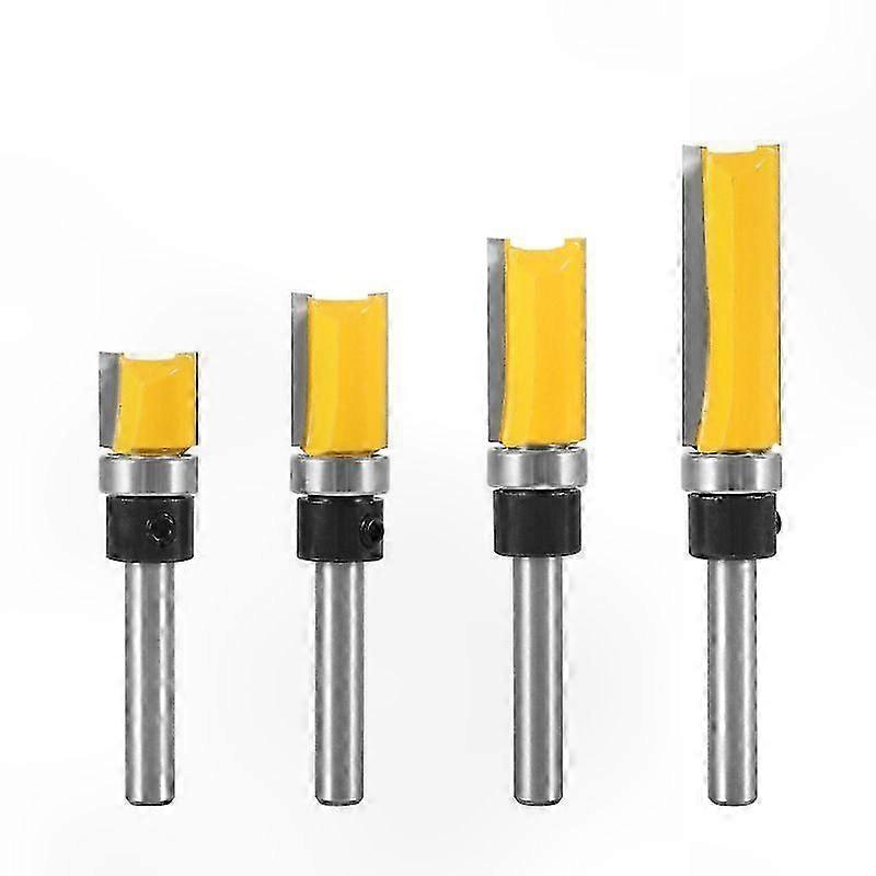 4 Straight Router Bits for Woodworking